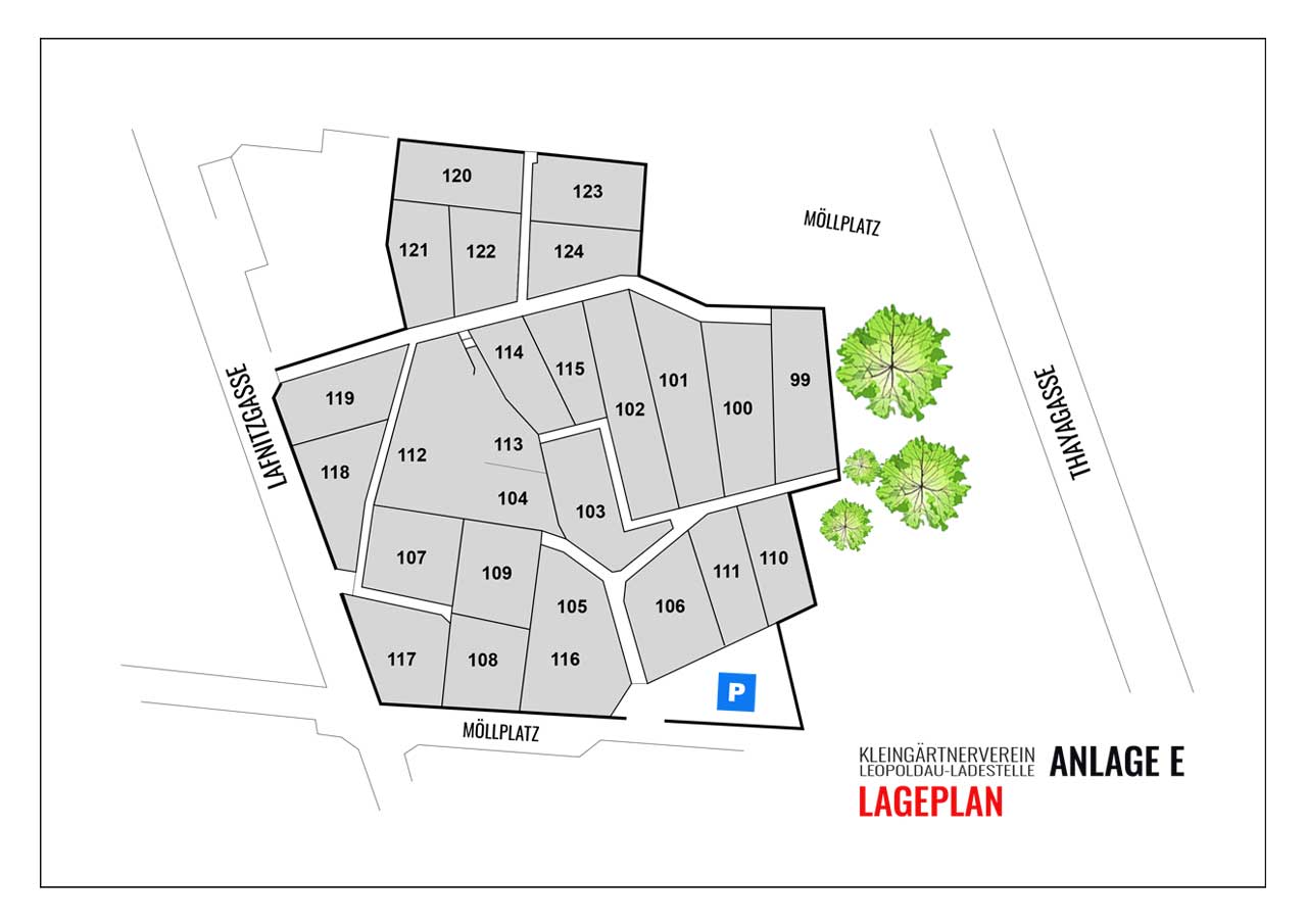 KGV Leopoldau-Ladestelle Lageplan Anlage A