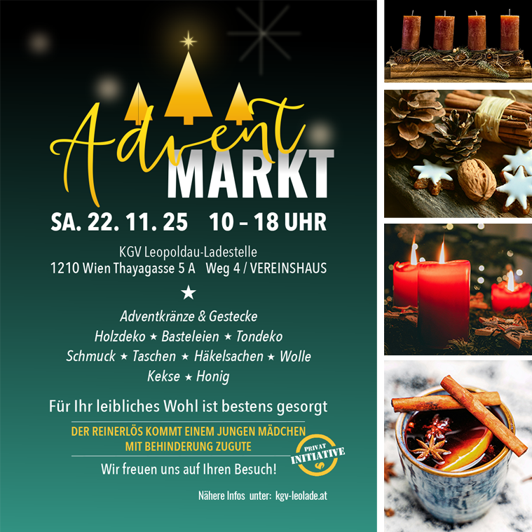 Adventmarkt im Kleingärtnerverein Leopoldau-Ladestelle