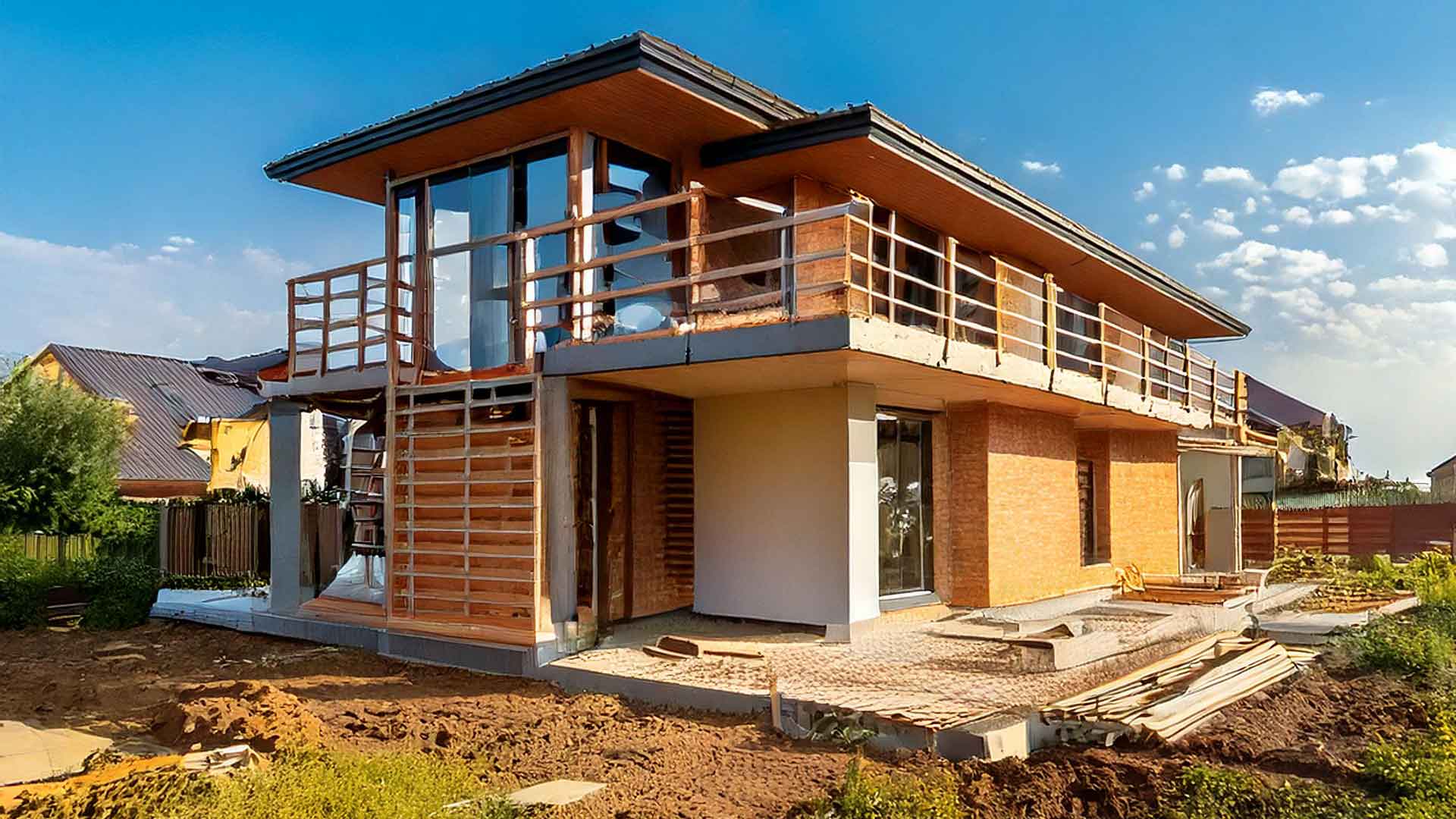 Illustration eines Bauvorhabens